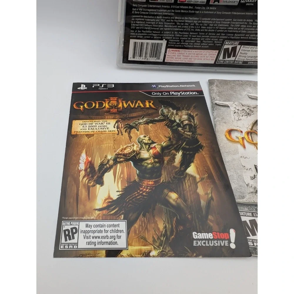 God Of War 3 - Sony Playstation 3 - Sony PS3 - Tested - CIB - Complete NM Disc